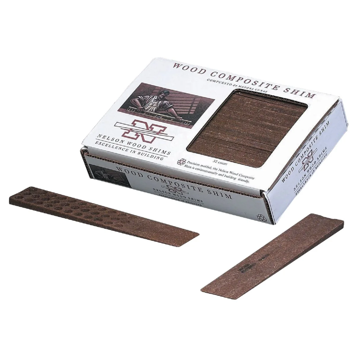 First-Class Nelson Wood Shims 8 In. L Wood Fiber Composite Shim 32-Count Selected
