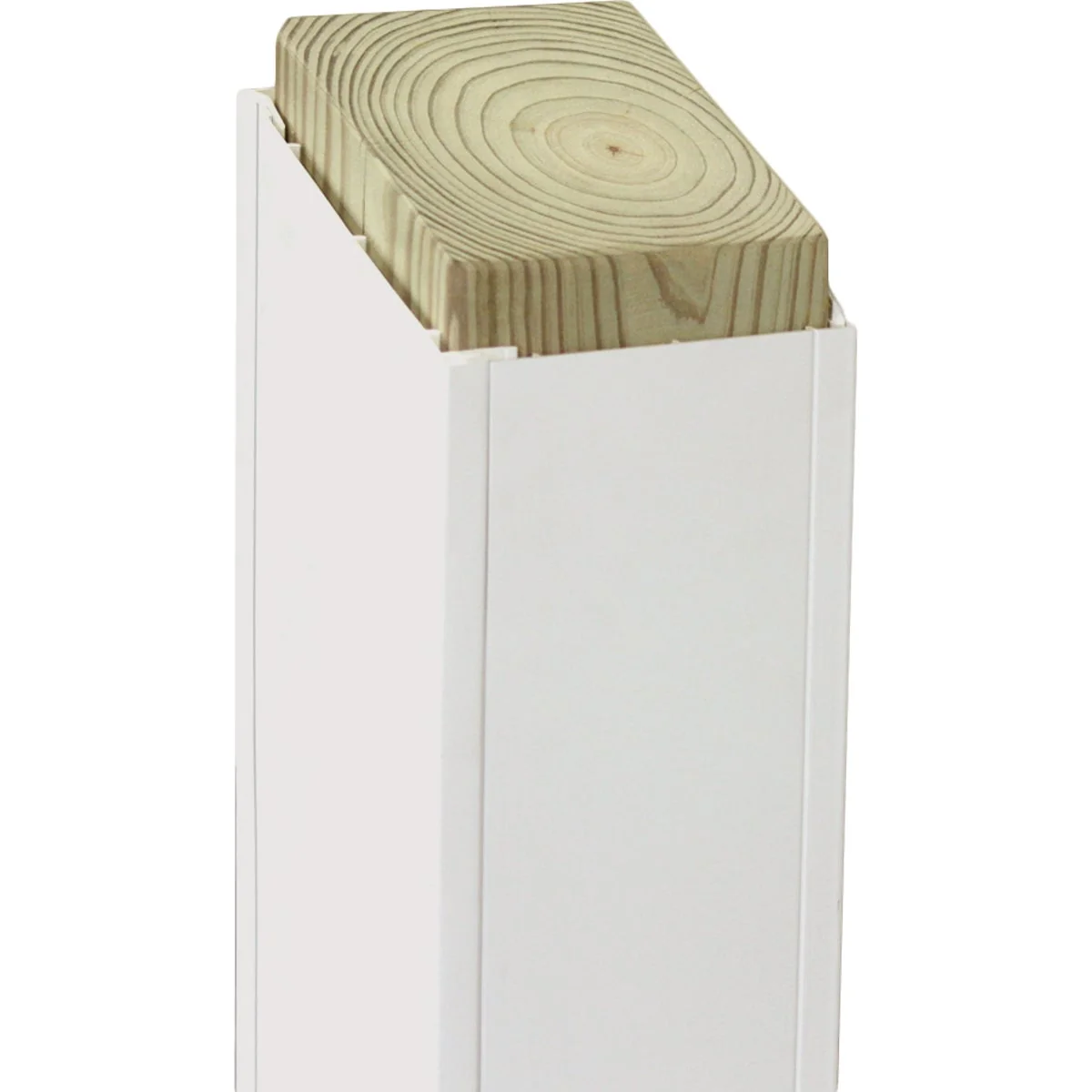 Practical Beechdale 6 In. W. x 6 In. H. x 120 In. L. White PVC Smooth Post Wrap Environmentally Friendly