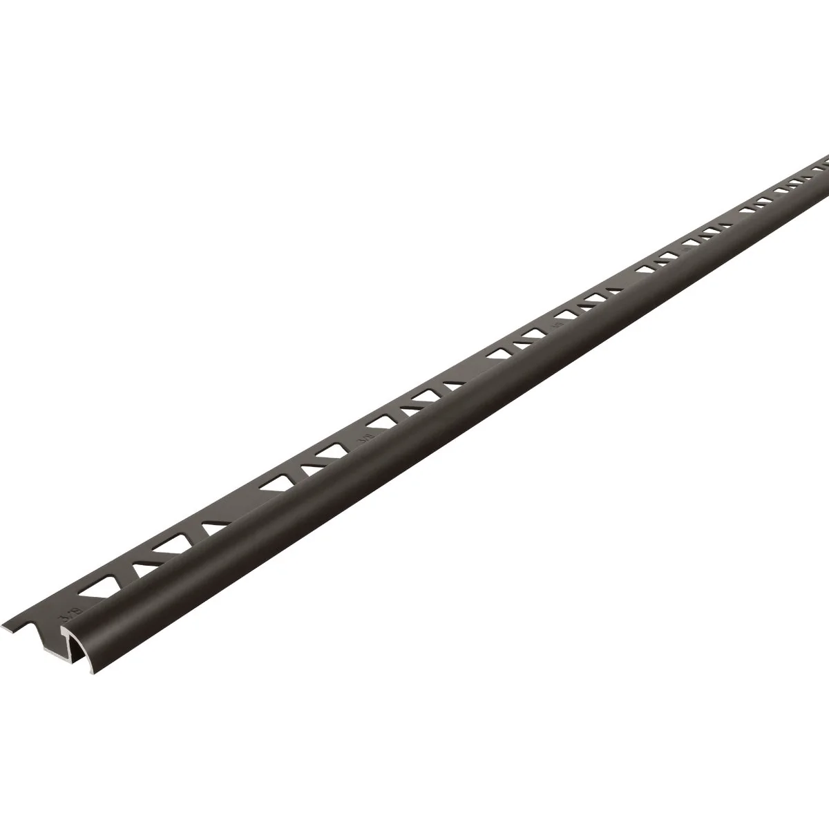 Detailed M-D Building Products 3 8 In. x 8 Ft. Satin Antique Bronze Bullnose Tile Edging Premium Material