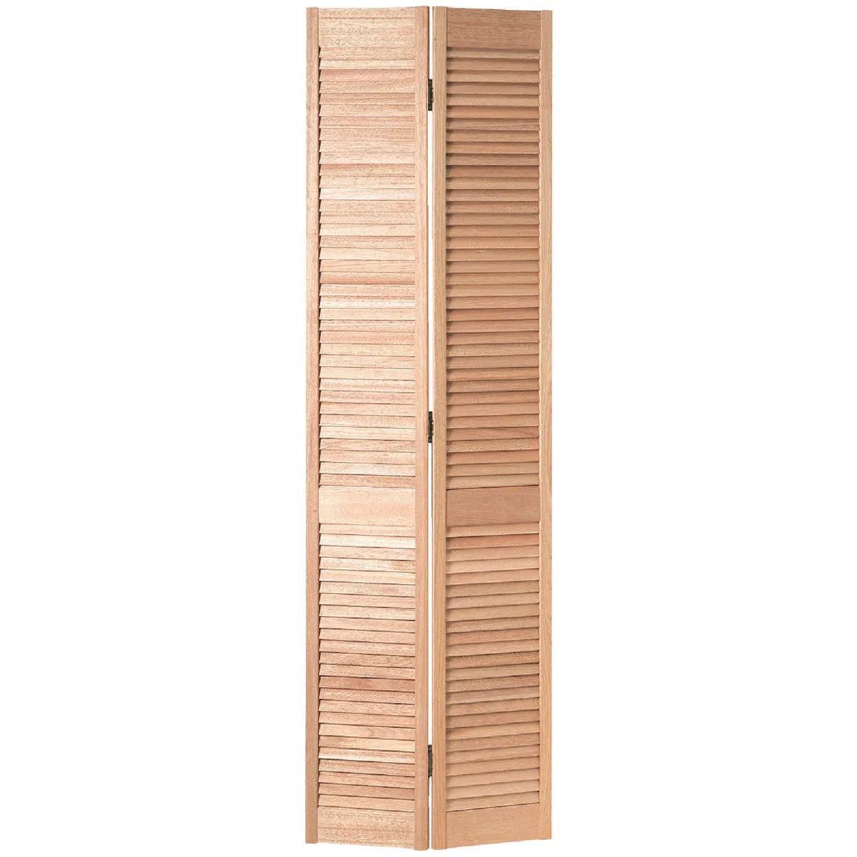 Detailed Jeld Wen 36 In. W. x 80 In. H. Pine Louver Louver Natural Color Bifold Door Elegant