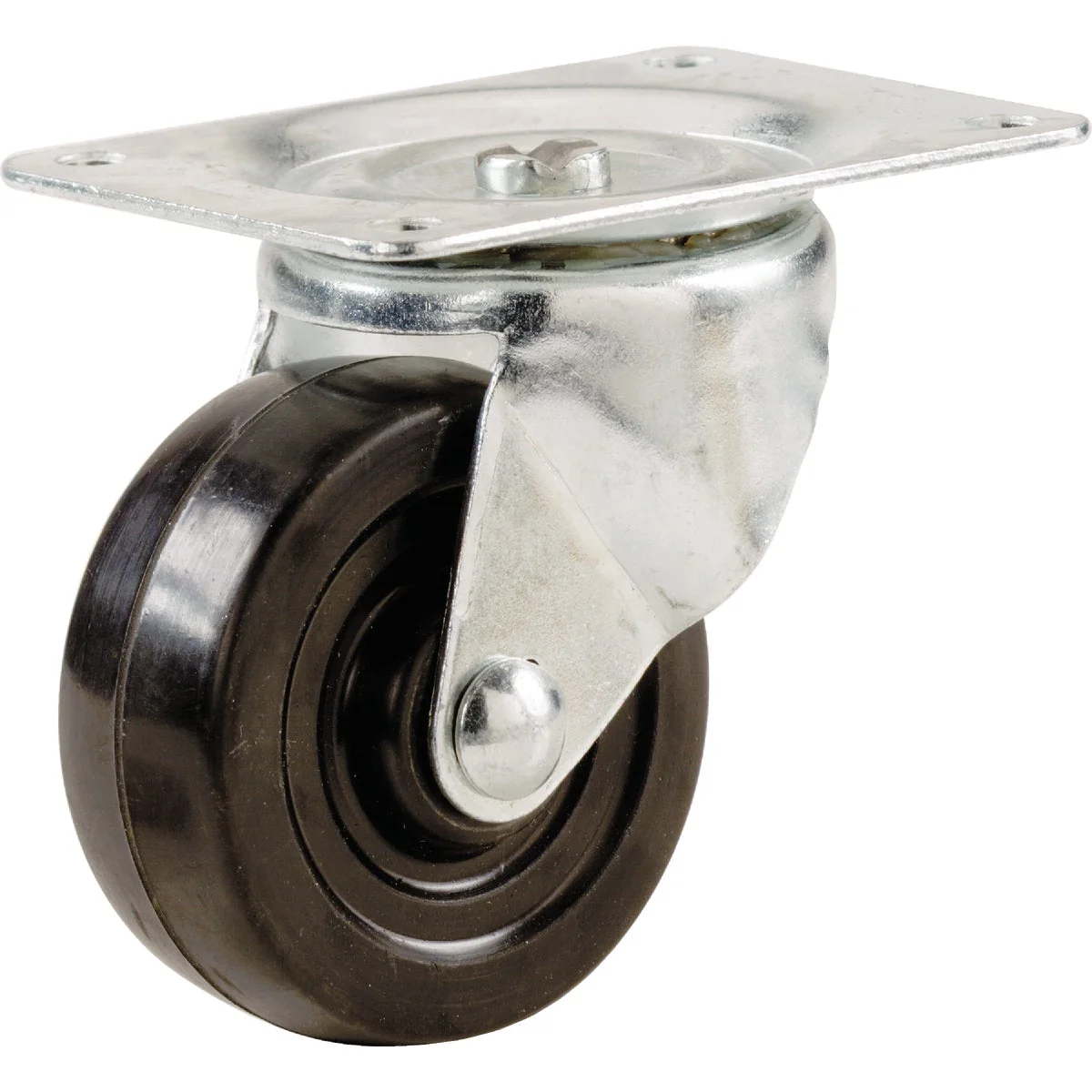 Specialty Shepherd 1-1 2 In. General-Duty Soft Rubber Swivel Plate Caster Pure