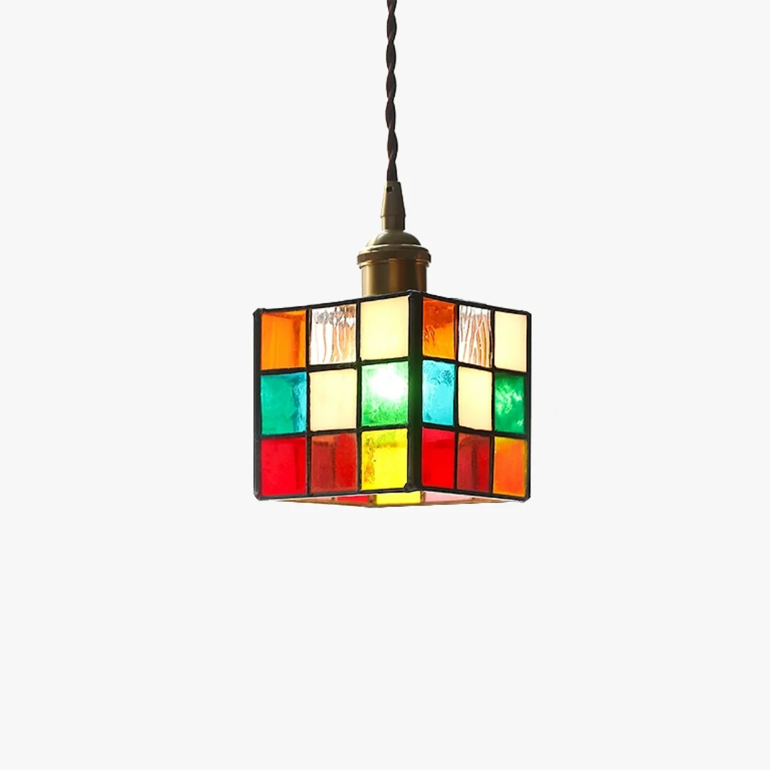 Green Colorful Rubik’s Cube chandelier Healthy