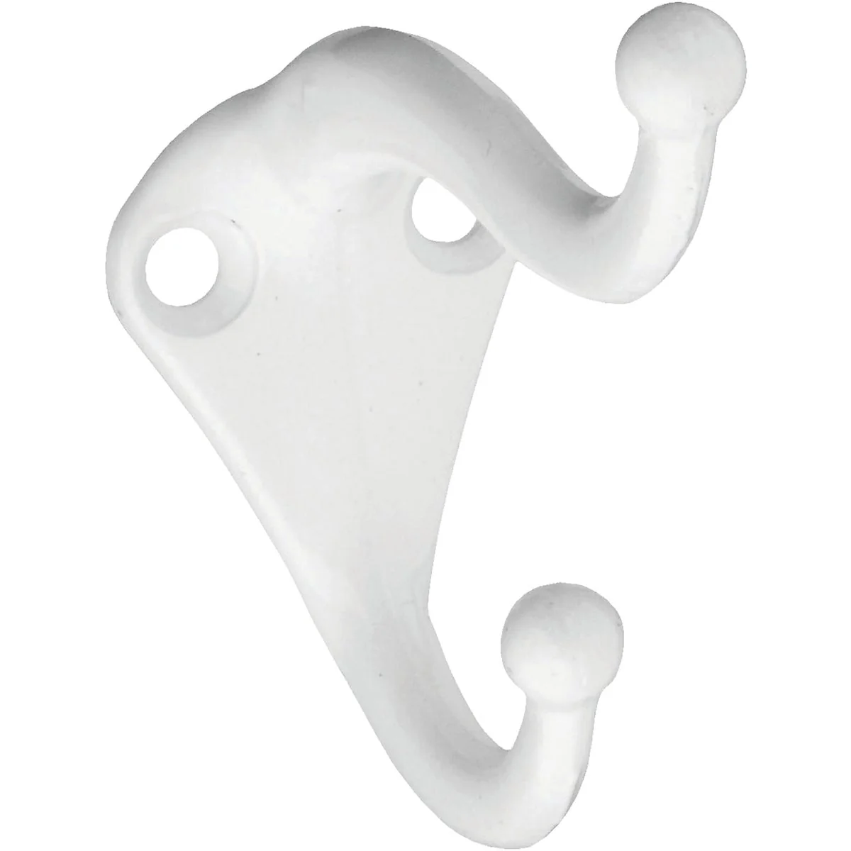 Original Design National White Coat Hat Wardrobe Hook 2 per Card User-Friendly