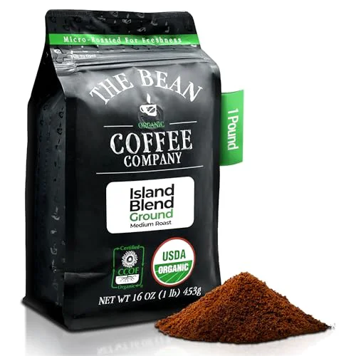 Comfortable The Bean Organic Coffee Co. Island Blend 16 Ounce Effective