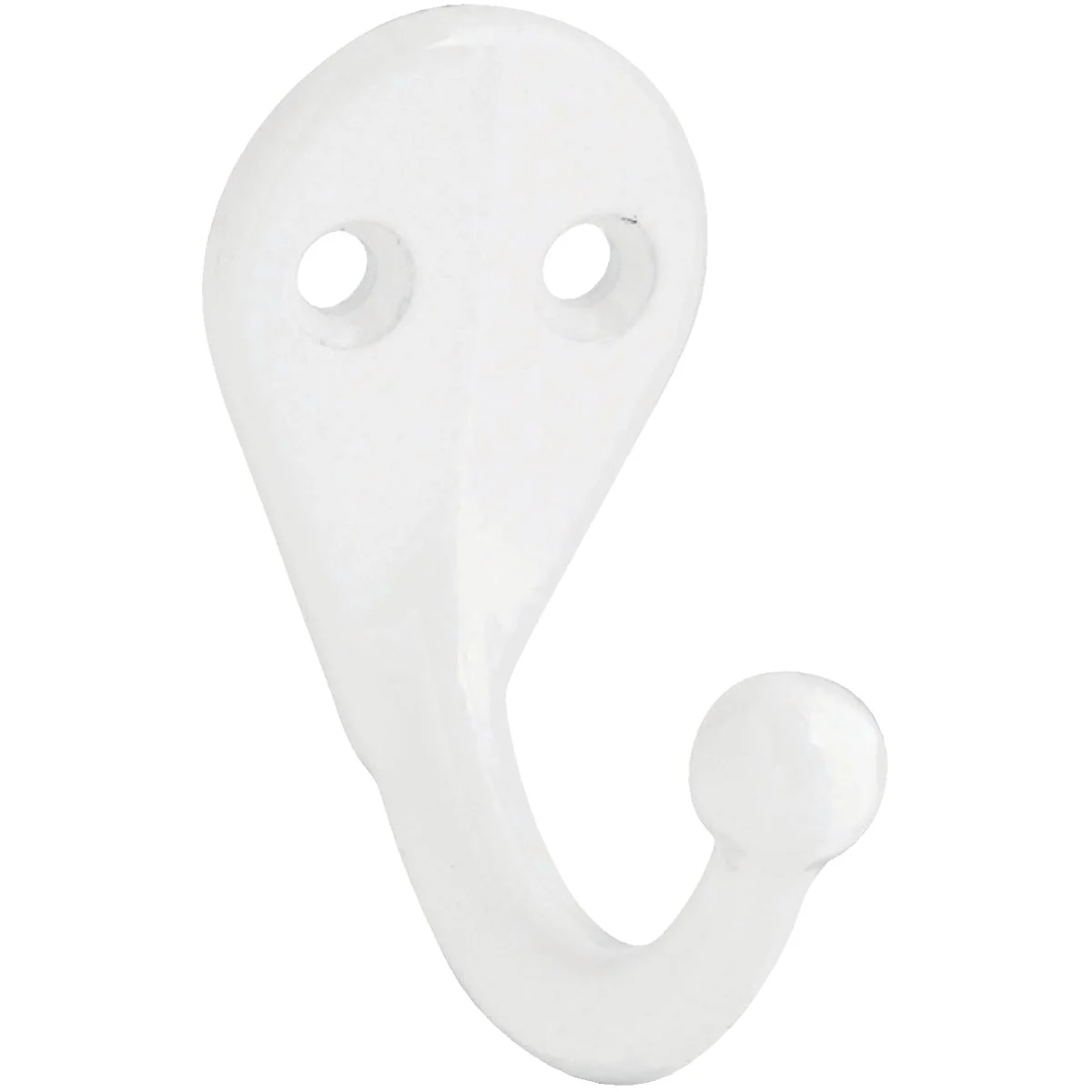 Artisan National White Single Cloth Wardrobe Hook 2 per Card Original Design