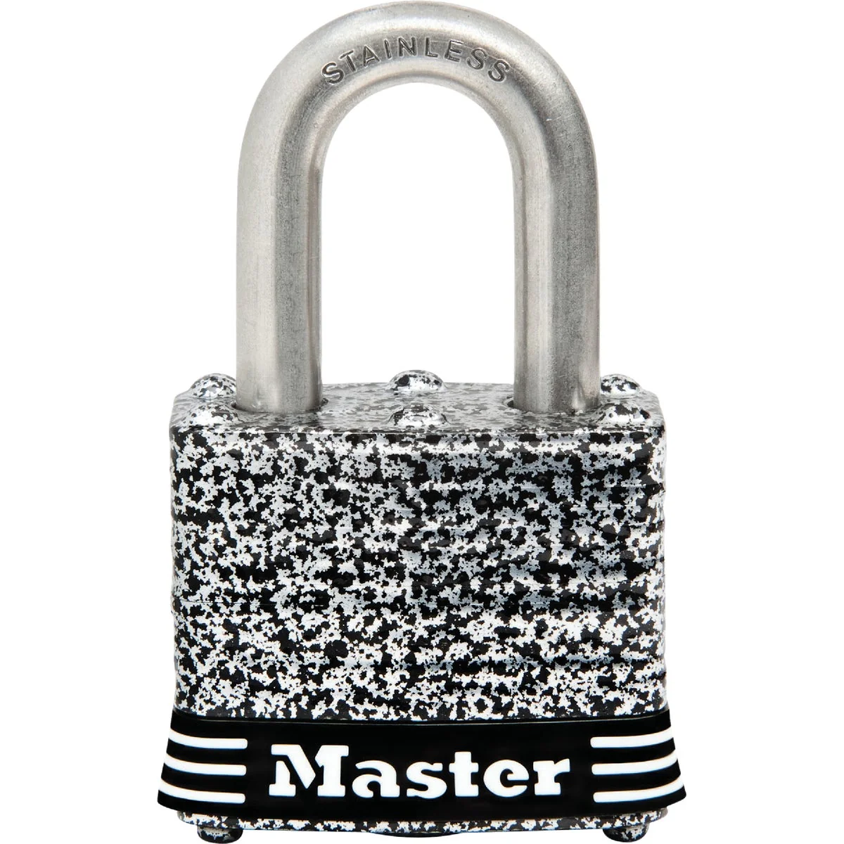 Innovative Master Lock 1-9 16 In. W. Weather Coated Laminated Steel Keyed Alike Padlock Casual