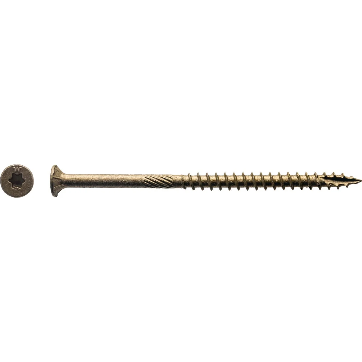 Unique Big Timber 10 x 3-1 2 In. Bronze Flat Head Wood Screw 54 Ct. 1 Lb. Relaxed