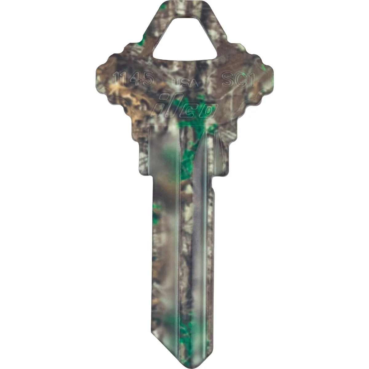 Reusable ILCO Schlage tree Green Camo Design Decorative Key SC1 Practical