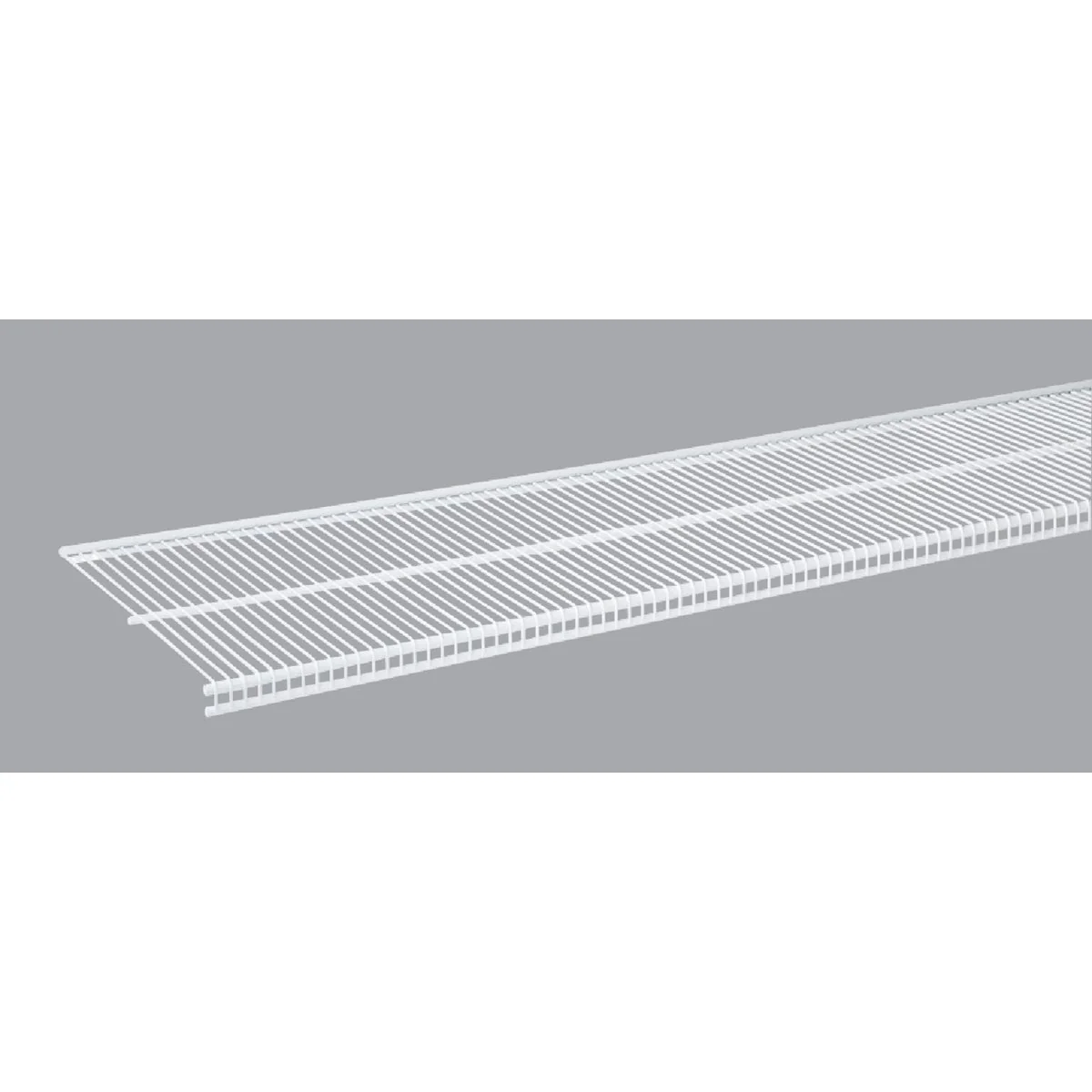 Fine Organized Living domRail 8 Ft. W. x 12 in. D Profile Ventilated Closet Shelf White Stylish
