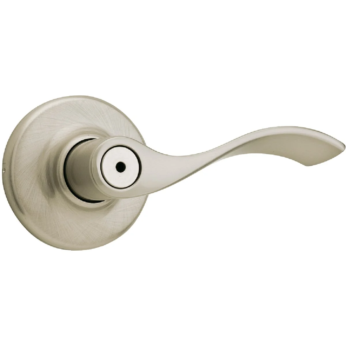 Exceptional Kwikset Satin Nickel Balboa Privacy Door Lever Excellent