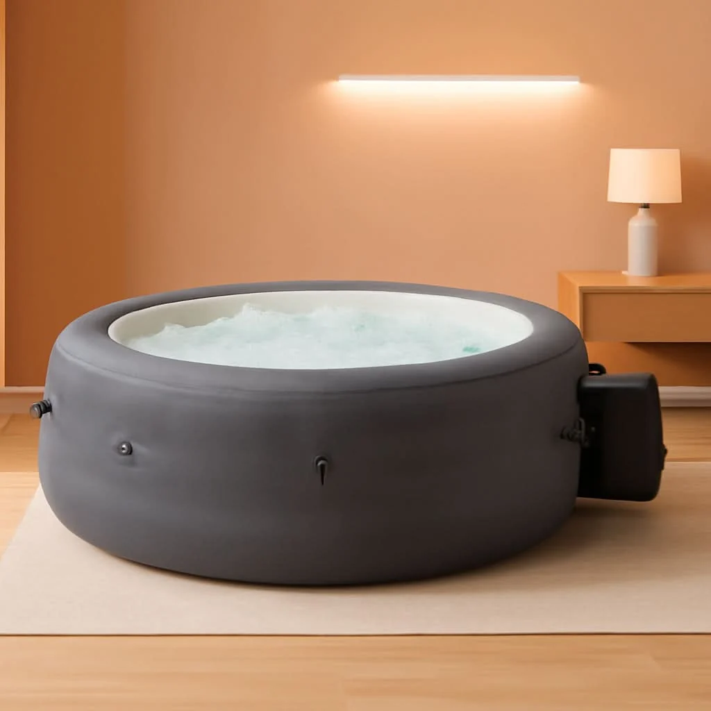 Practical Intex SimpleSpa 4 Person Inflatable Hot Tub 77 Inch 100 Jets Clean