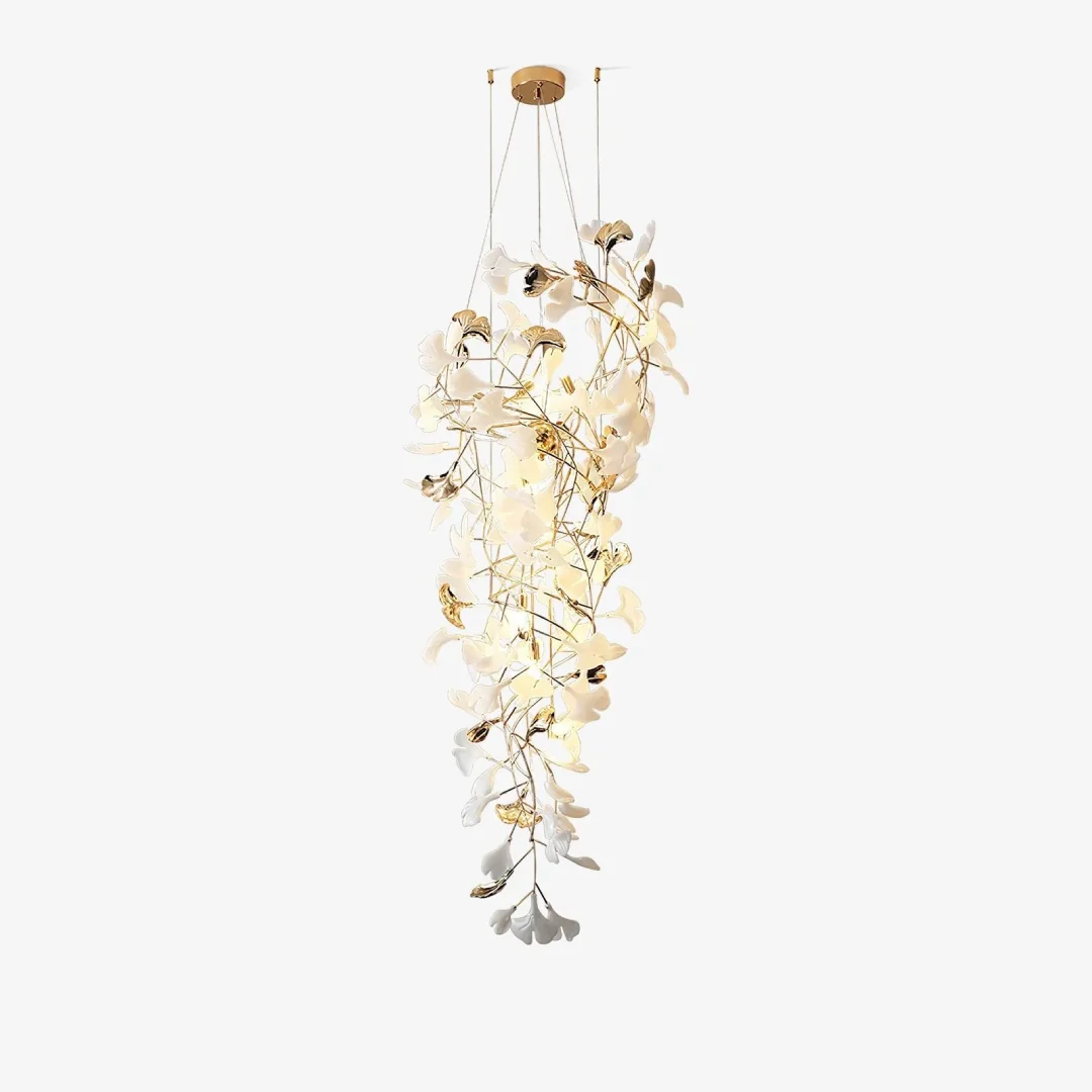 Exceptional Rotating Ginkgo Chandelier Durable