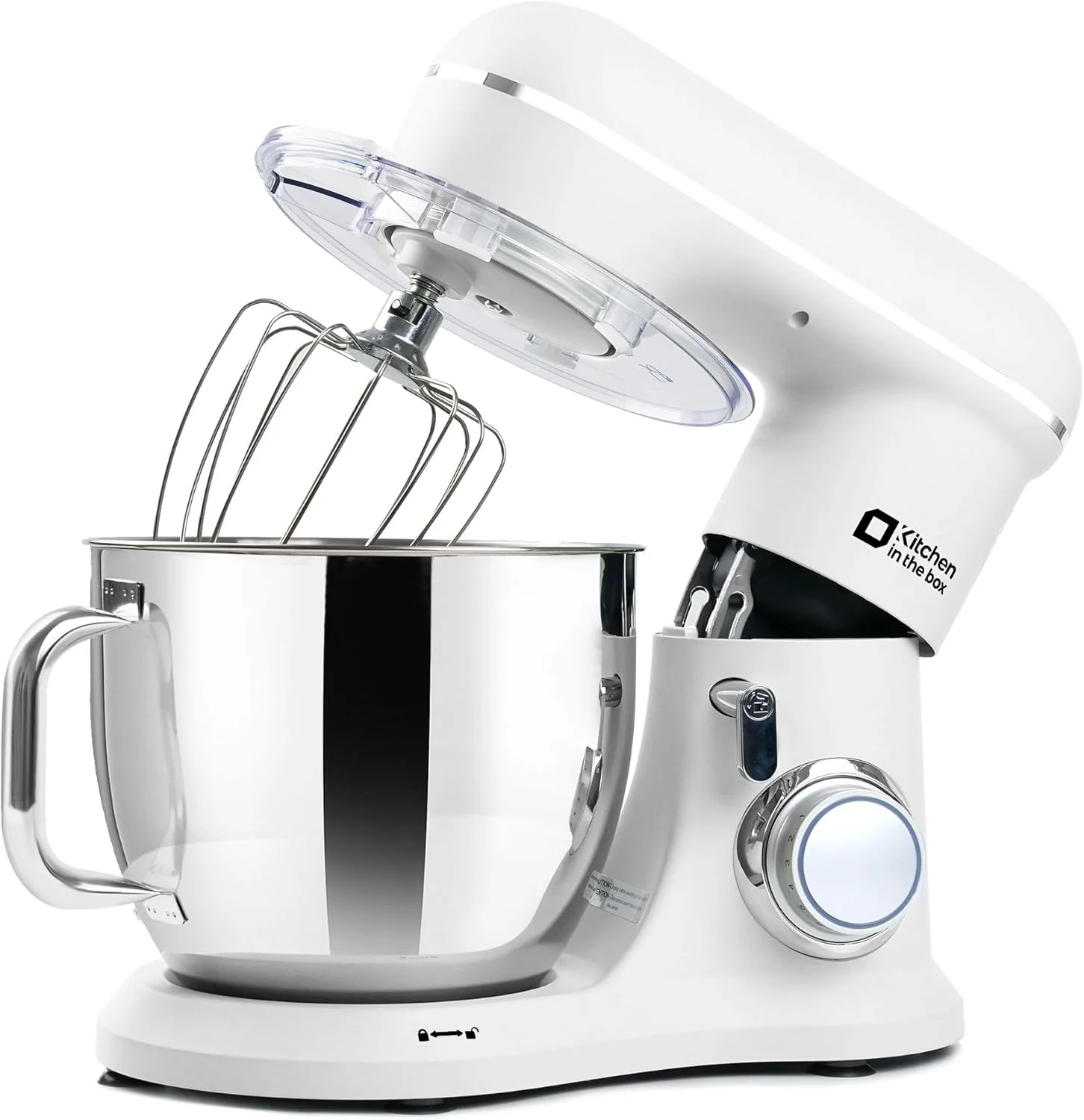 Traditional Kitchen in the box 7QT 900W 10-Speed Stand Mixer Tilt-Head Kitchen Electric Mixer with Dough Hook Whisk Flat Beater Frost White Exclusive
