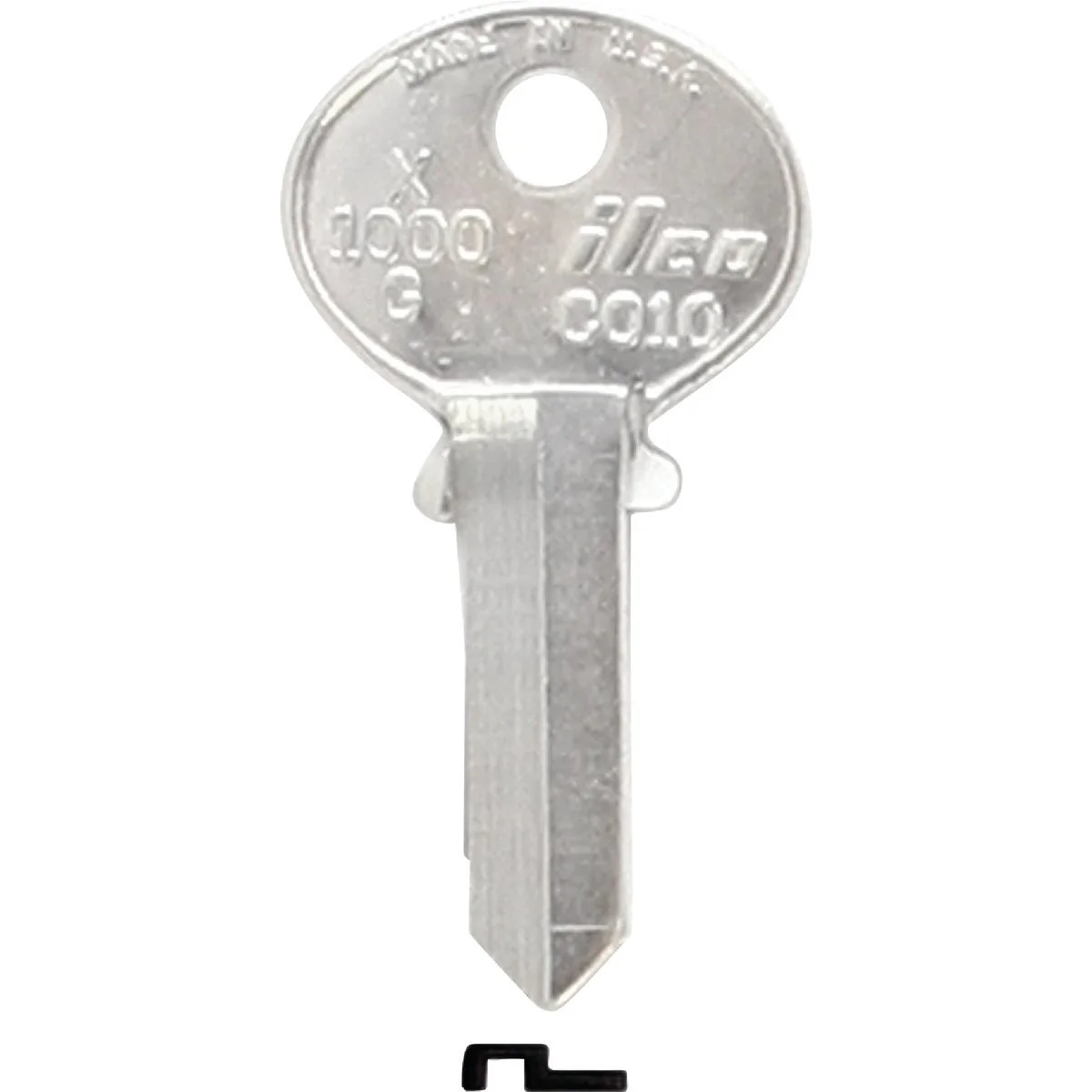 Consistent ILCO Corbin Nickel Plated File Cabinet Key CO10 10-Pack Powerful