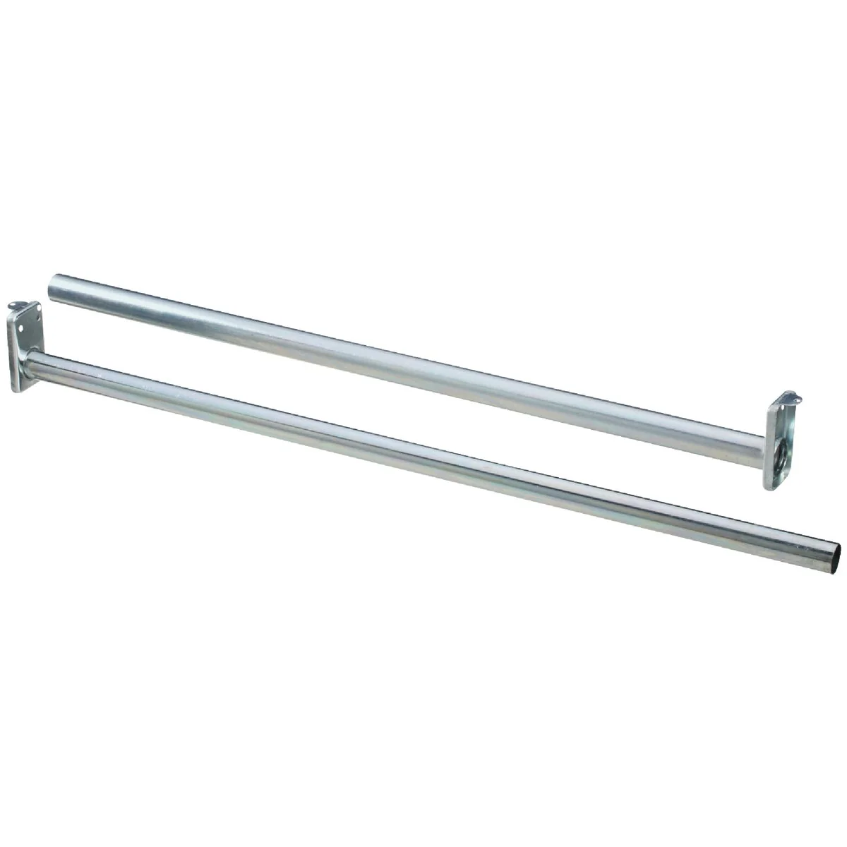 Flexible Stanley National 72 In. To 120 In. Adjustable Closet Rod Bright Steel Exceptional