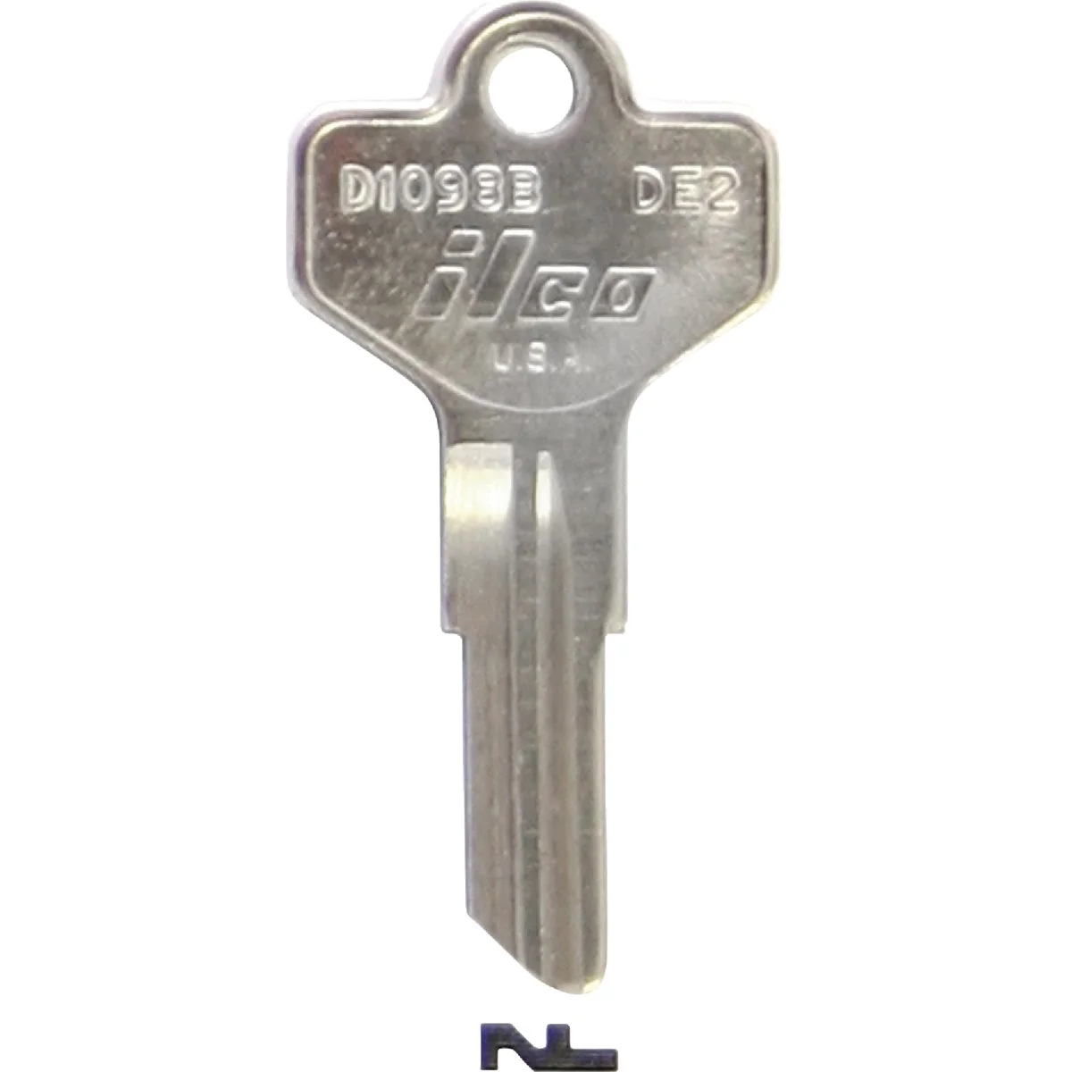 Casual ILCO Dexter Nickel Plated House Key DE2 10-Pack Organic