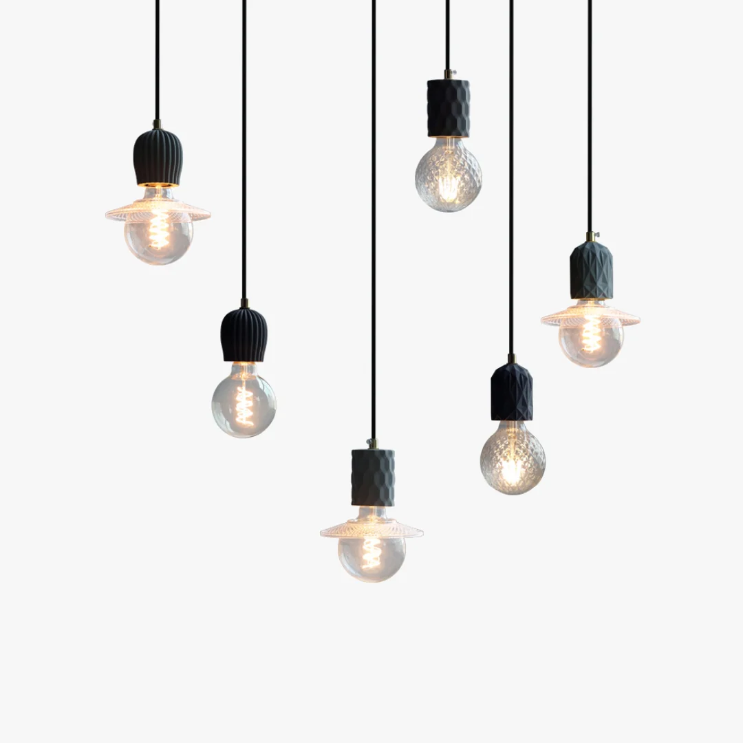 Responsible JIKAI Cement Pendant Lamp Lightweight