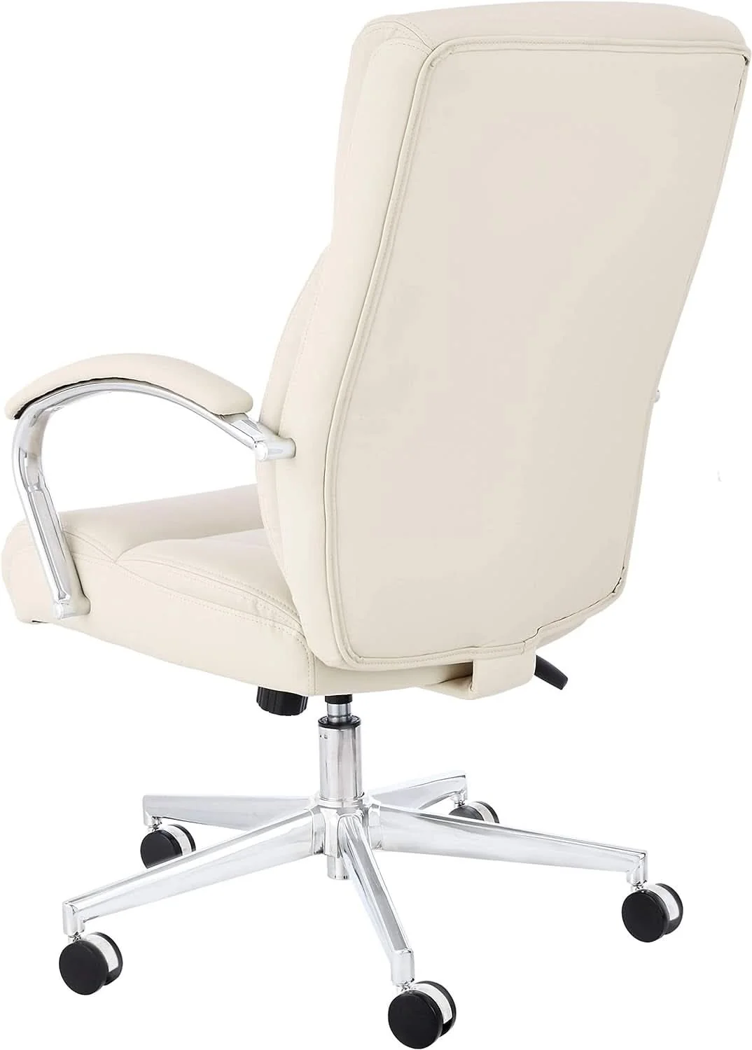 Functional Ivory Executive Desk Chair With Oversized Cushion 275Lb Breathable