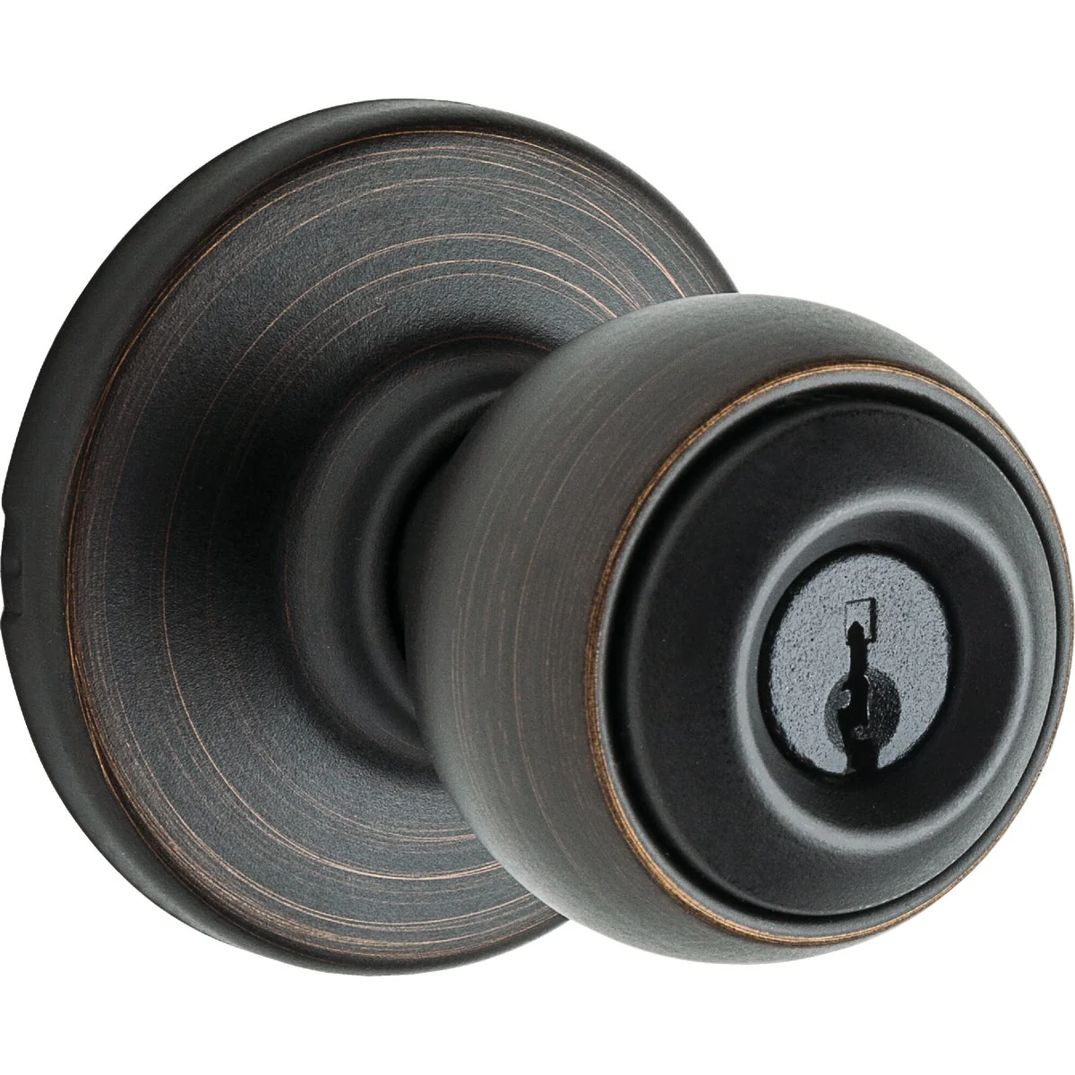 Healthy Kwikset Polo Venetian Bronze Entry Door Knob Functional