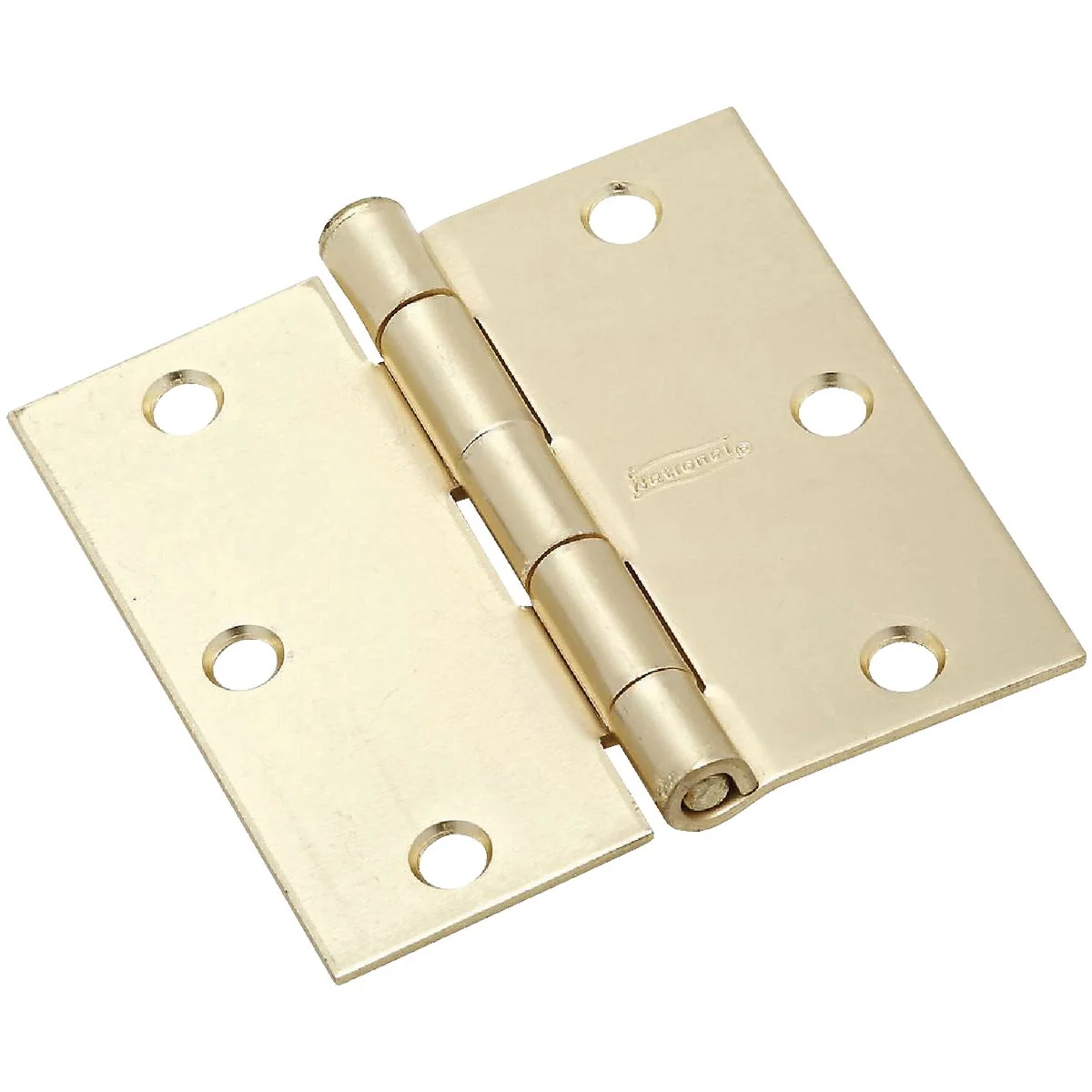 Versatile National 3-1 2 In. Square Satin Brass Door Hinge 3-Pack Sustainable