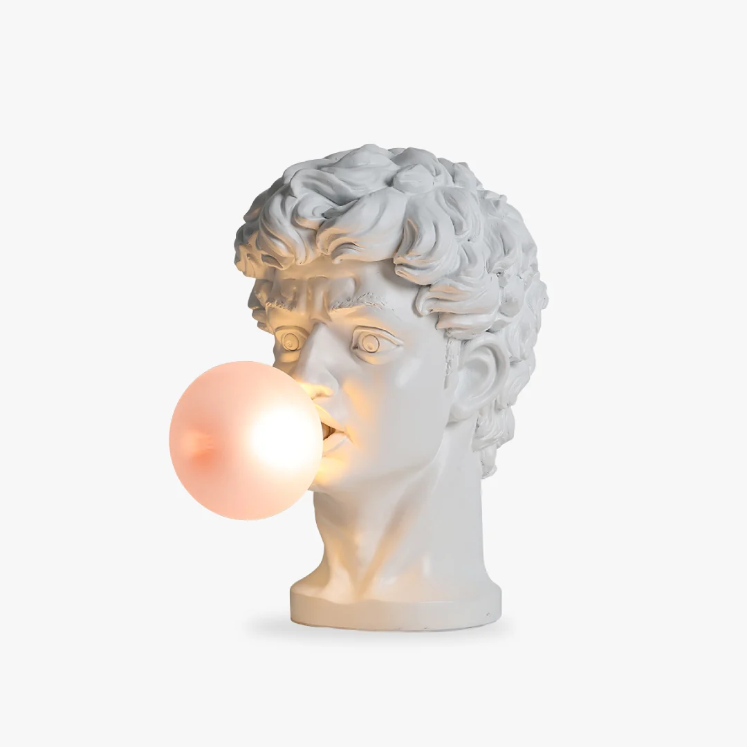 Elite David Sculpture Table Lamp Detailed