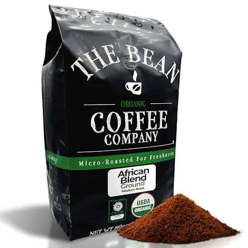 Detailed The Bean Organic Coffee Co. African Blend 80 Ounce Long-Lasting