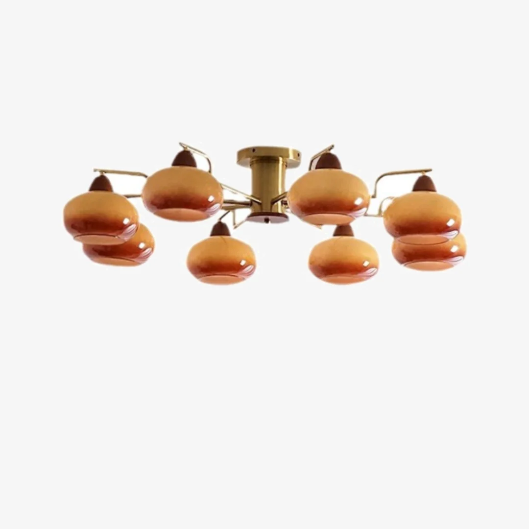 Exceptional Bauhaus Persimmon Ceiling Lamp Fine