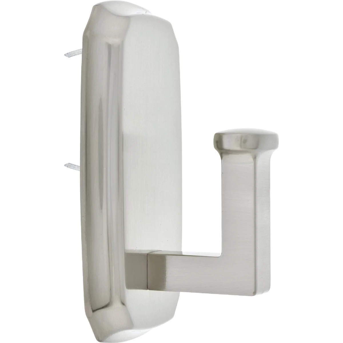 Prestigious Hillman High and Mighty 25 Lb. Capacity Satin Nickel Scallop Decorative Hook Expertly Made