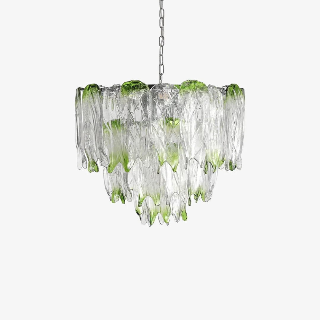 Comfortable Fagura Glass Chandelier Prestigious