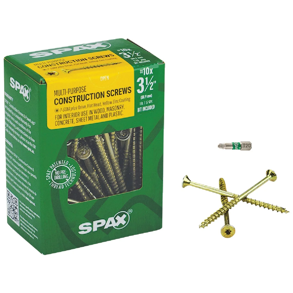 Detailed Spax 10 x 3-1 2 In. Flat Head Interior Multi-Material Construction Screw 1 Lb. Box World-Class