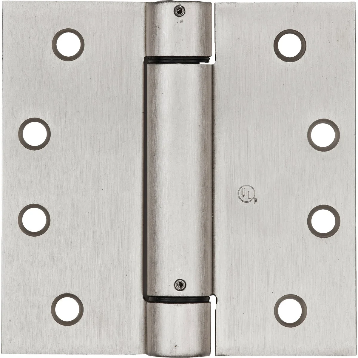 Soft National 4 In. Satin Nickel Square Spring Door Hinge Green