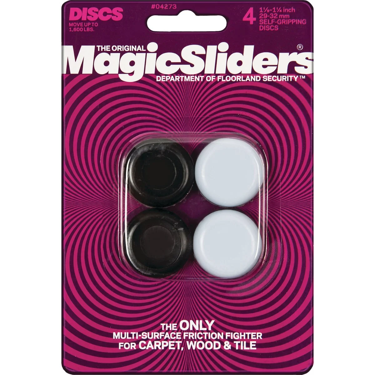 Carefully Designed Sliders 1-1 8 In. Round Grip Tip Furniture Glide 4-Pack Original Design