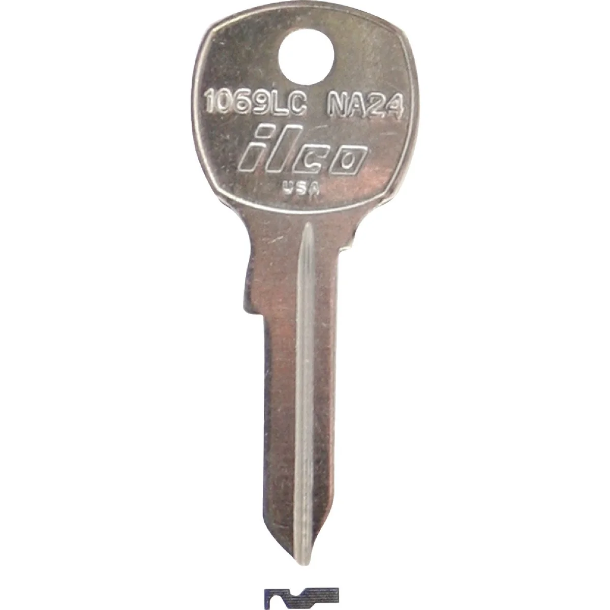 Specialty ILCO National Nickel Plated File Cabinet Key NA24 10-Pack Professional