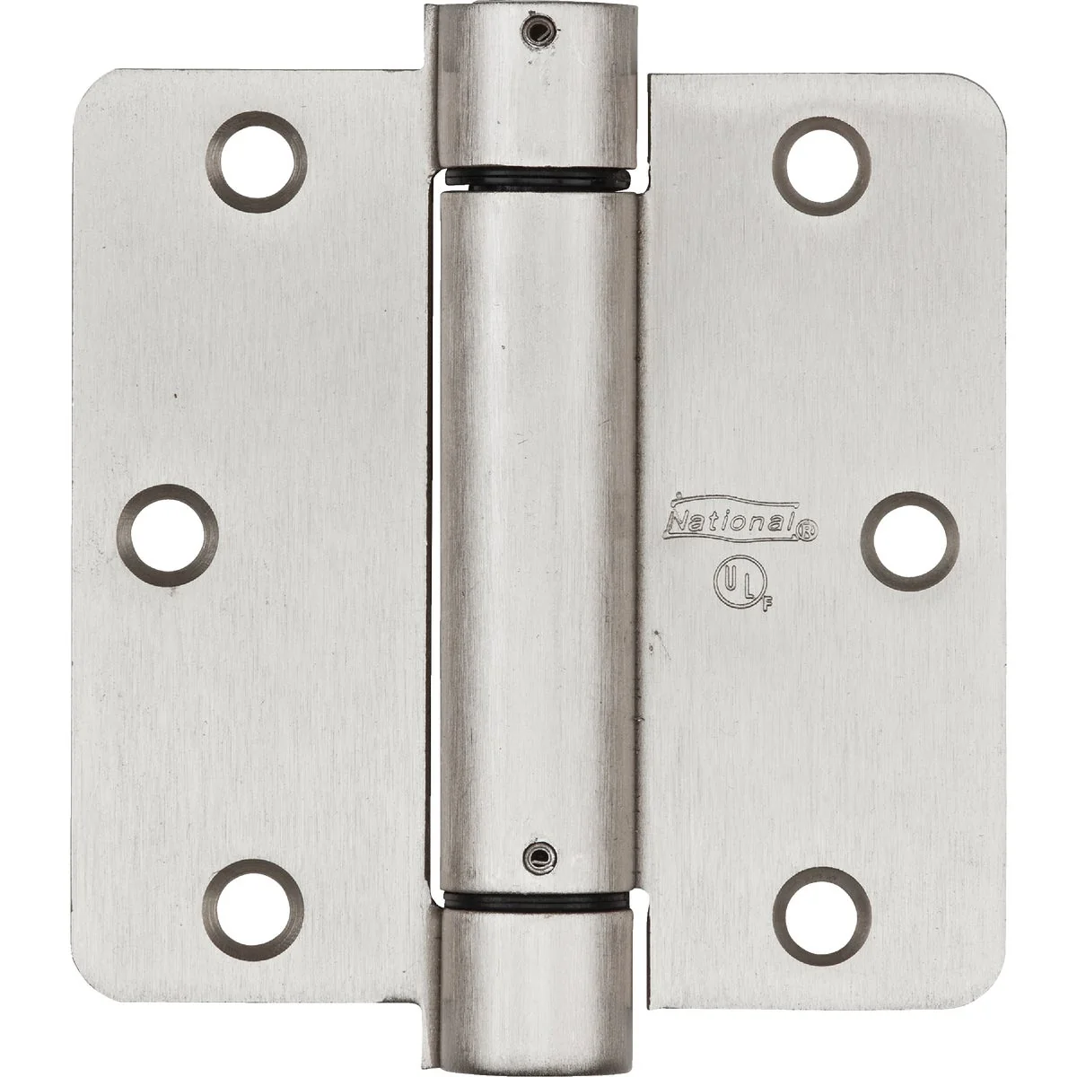 Long-Lasting National 3.5 In. Satin Nickel 1 4 In. Radius Spring Door Hinge Traditional