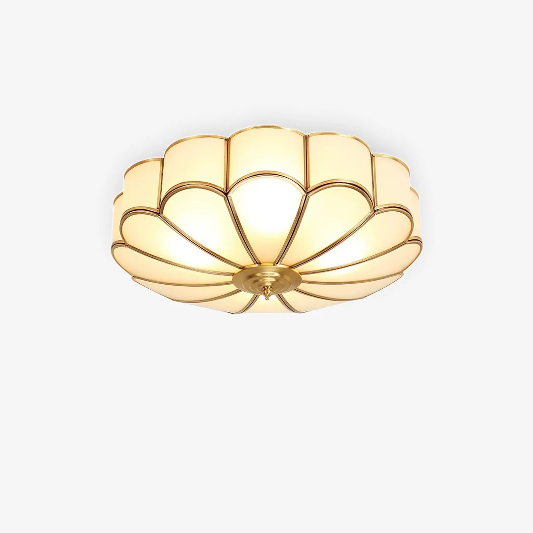 Practical American Patterned Glass Ceiling Lamp Reusable