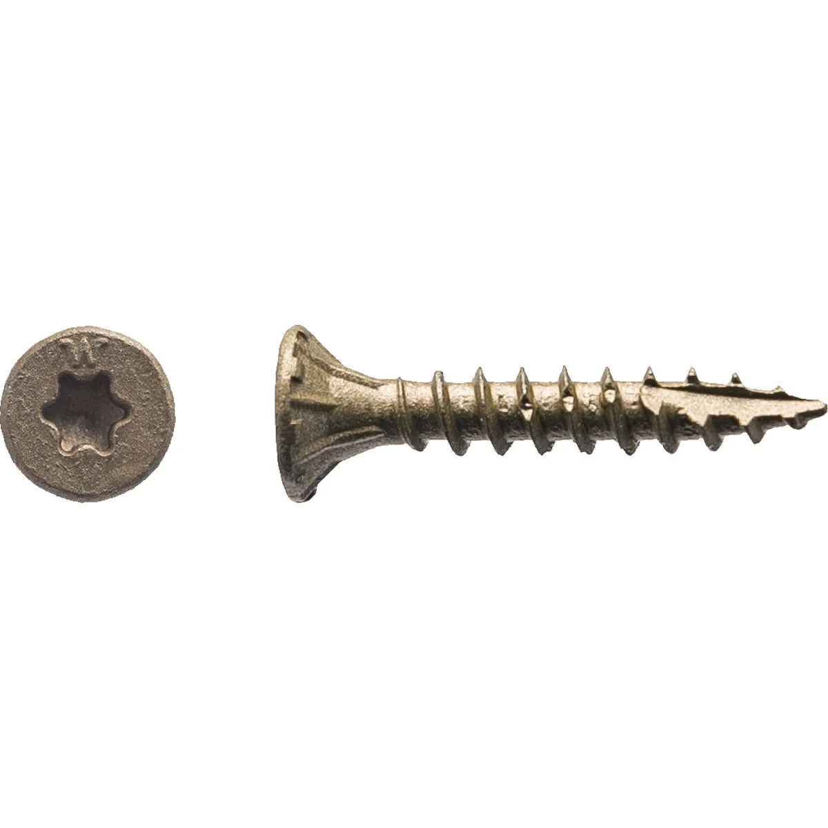 High-End Big Timber 8 x 1 In. Bronze Flat Head Wood Screw 287 Ct. 1 Lb. Proven