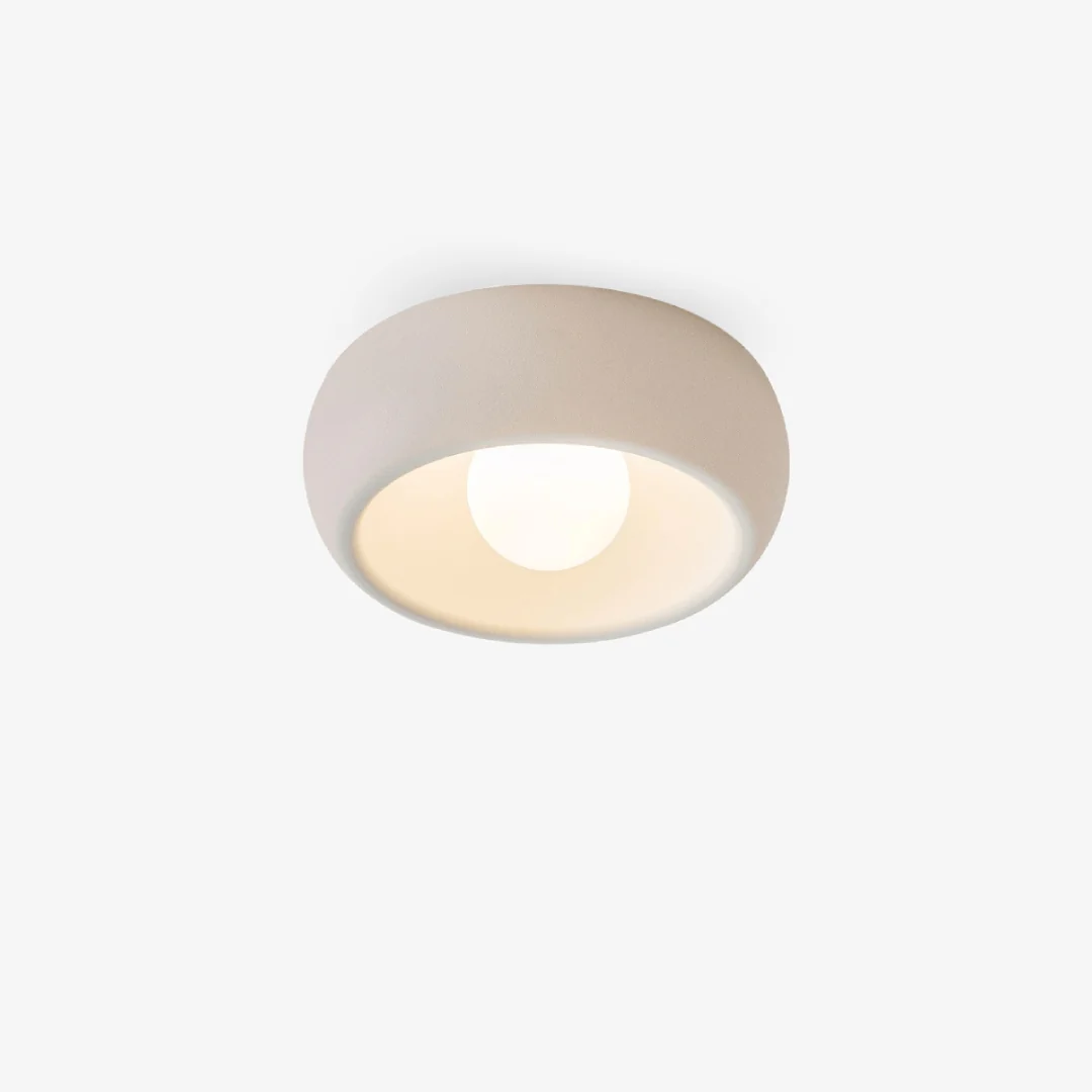 Selected Solid Color Cream Ceiling Lamp Enhanced