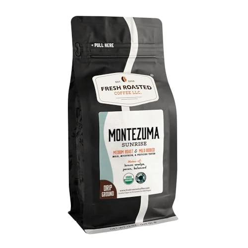 Official Organic Montezuma Sunrise Whole Bean Coffee 12 Ounce Environmentally Friendly