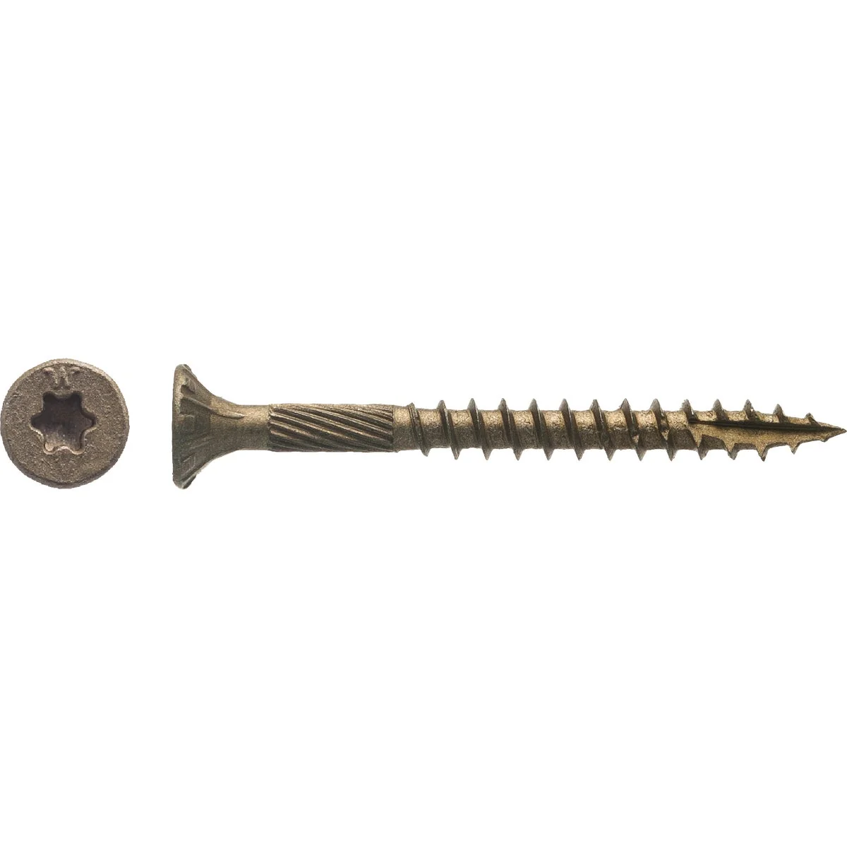 Dependable Big Timber 8 x 1-3 4 In. Bronze Flat Head Wood Screw 173 Ct. 1 Lb. Long-Lasting