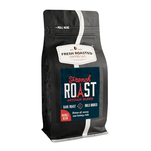 Crafted French Roast Whole Bean Coffee 12 Ounce Enhanced
