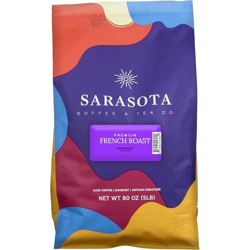 Innovative Sarasota Coffee Italian Dark Roast Whole Bean Coffee 80 Ounce High-Performance
