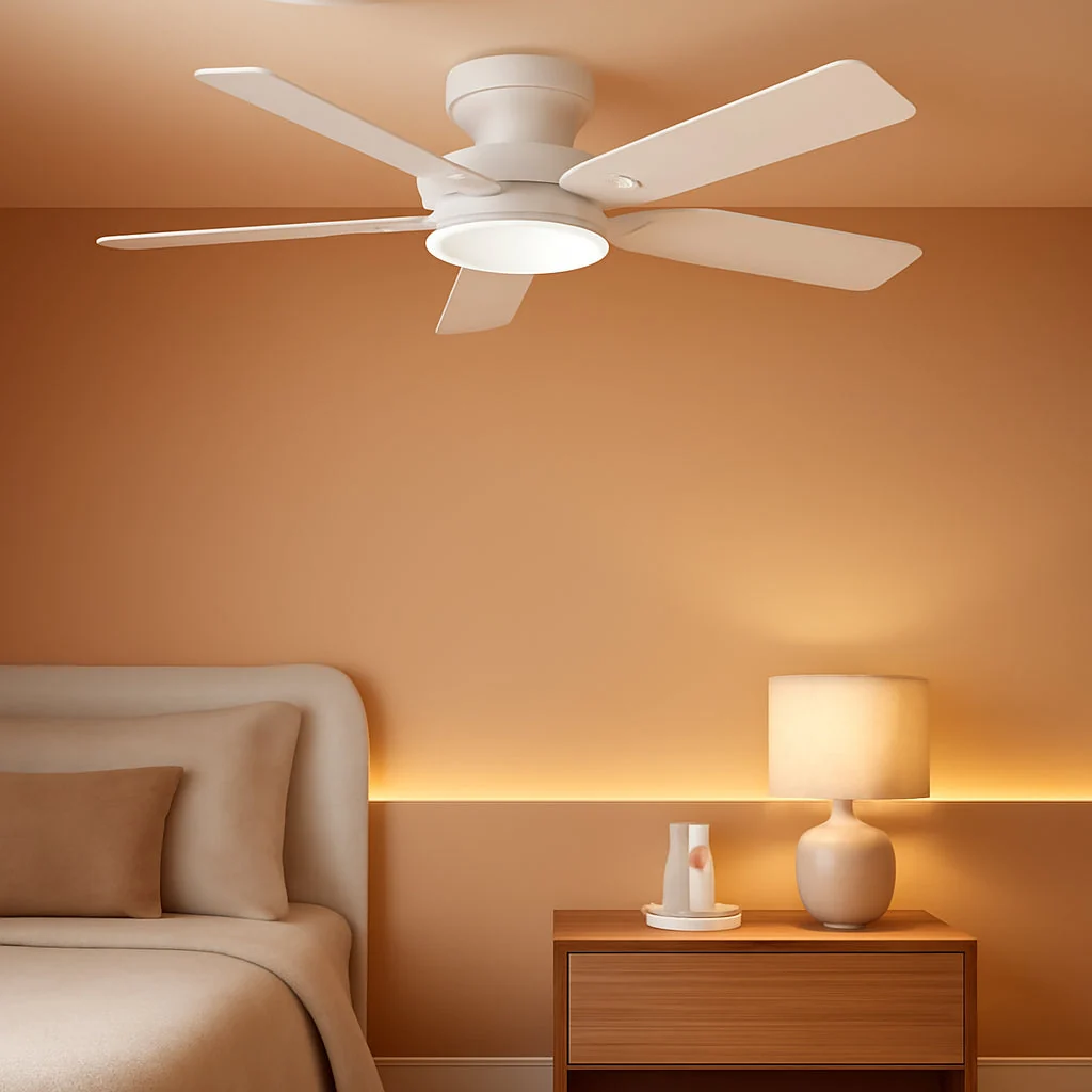 Organic Compact 42-Inch Ceiling Fan With Remote Solid