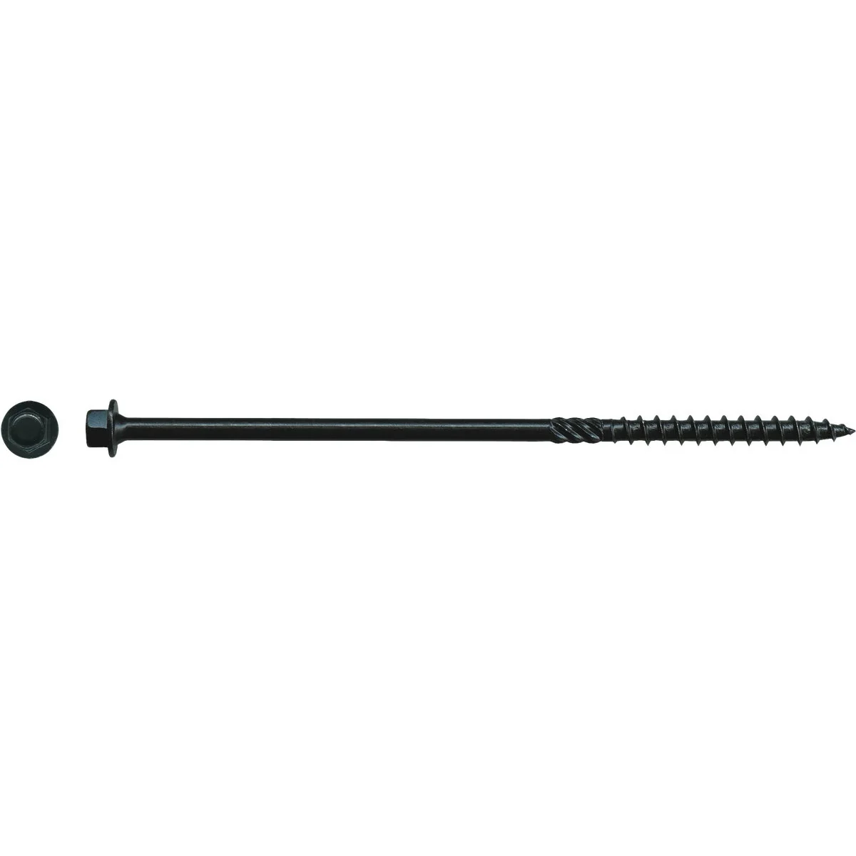 Traditional Big Timber 14 x 6 In. Black Log Structure Screw 25 Ct. Solid