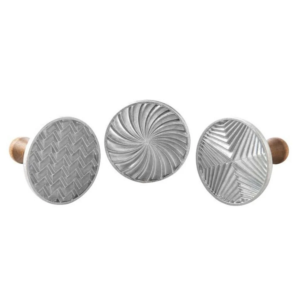 Lightweight Nordic Ware Geo Cast Cookie Stamps Healthy