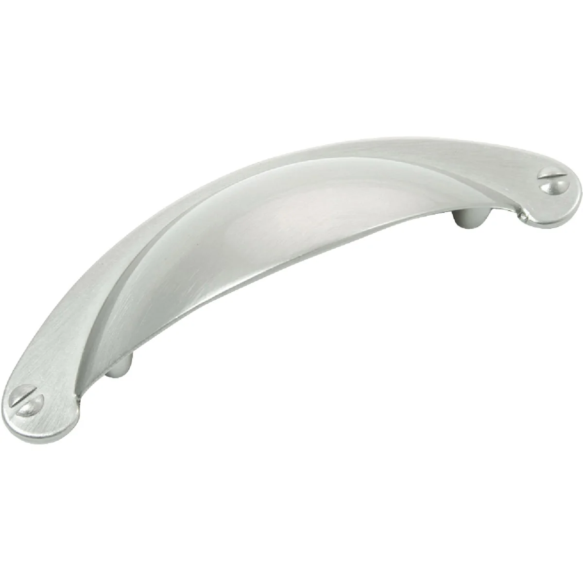 Authentic Laurey Nantucket 2-1 2 In. Center-To-Center Satin Pewter Cup Cabinet Pull Professional