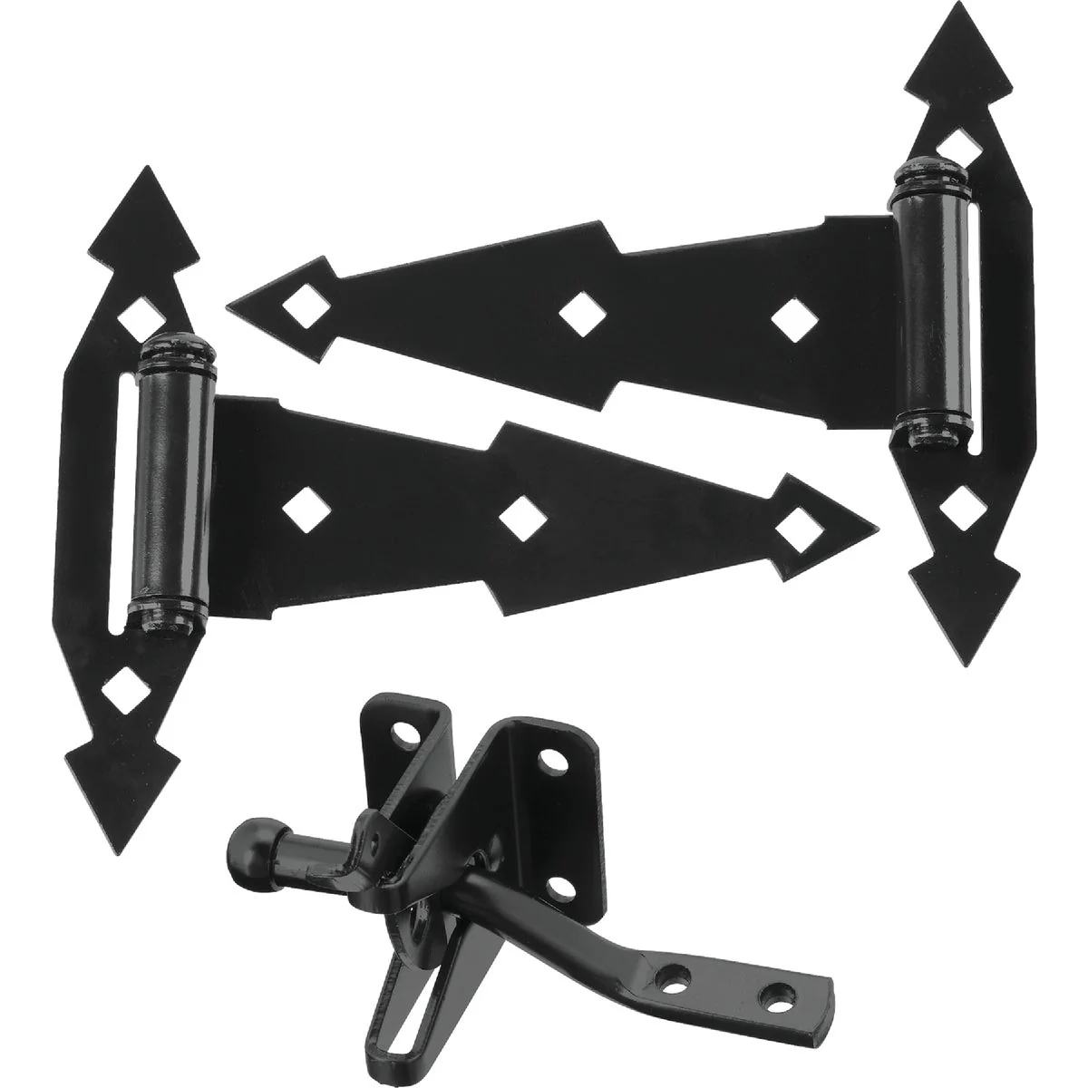 Top-Quality National Gate Hinge and Latch Hardware Kit Black Environmentally Friendly
