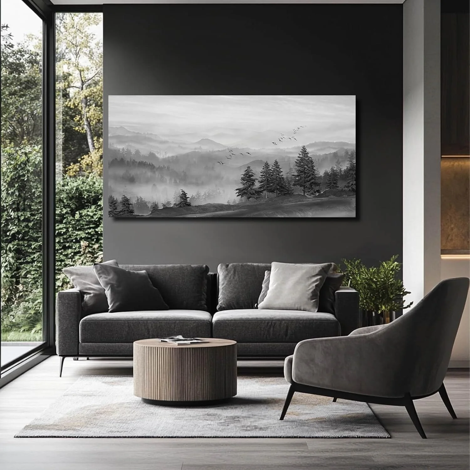 Selected Graystone Mountain Landscape Canvas Wall Art 24×48 Smart