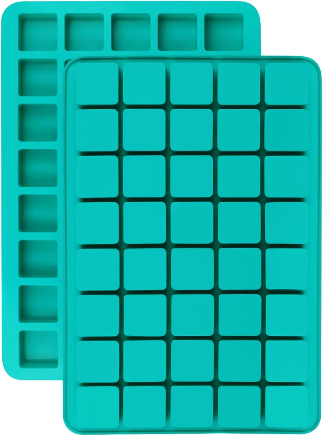 Professional Mity rain 2 Pack 40-Cavity Square Caramel Candy Silicone Molds Chocolate Forf Truffles Fat Bombs Keto Snacks Whiskey Ice Cube Tray Modern