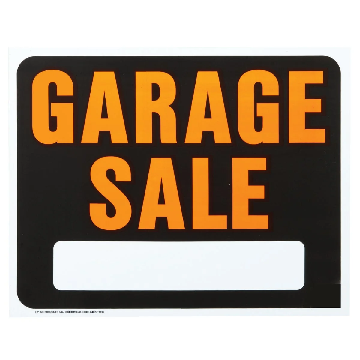 High-Performance Hy-Ko Heavy Gauge Plastic Sign Garage Modern