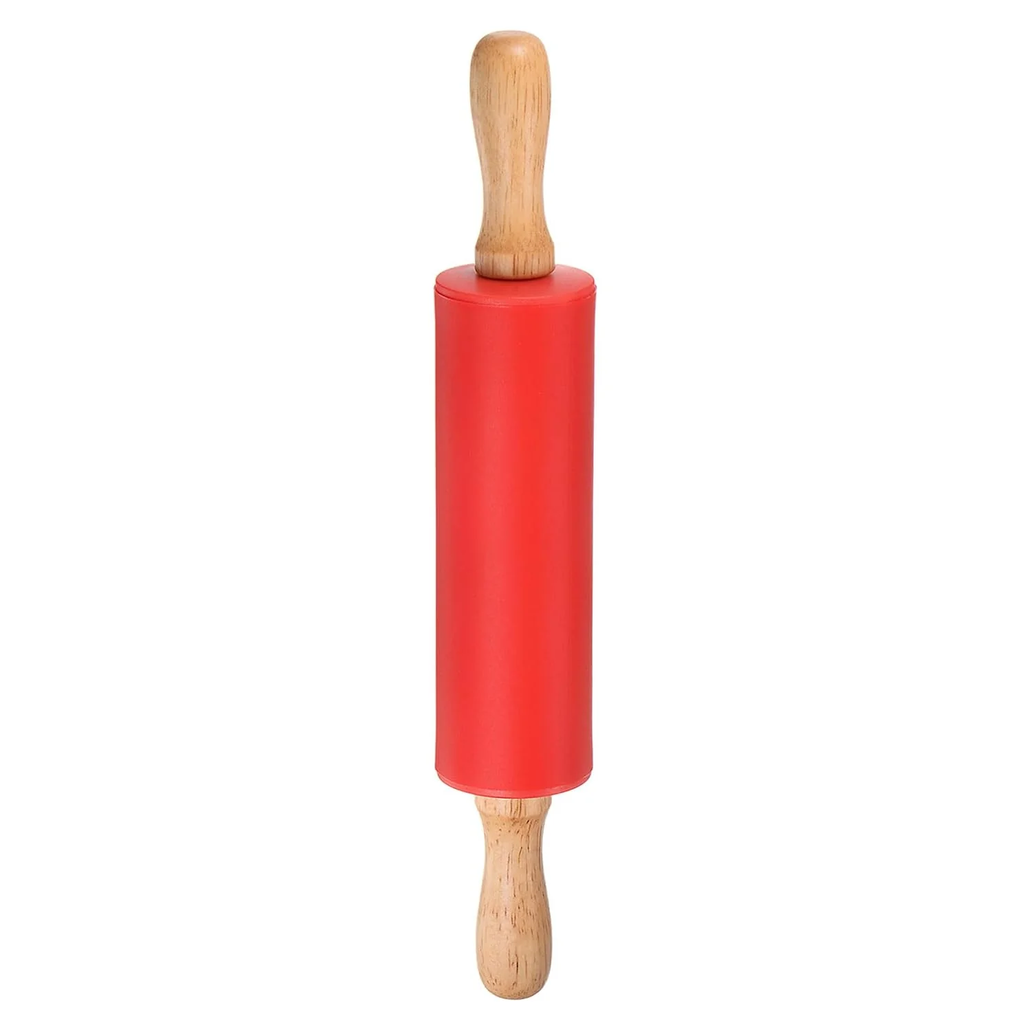 Specialty Harfington Silicone Rolling Pins for Baking 12 Inch Wooden Handle Non Stick Rolling Pin Small Roller Playdough Rolling Pins for Dough Pizza Pastry Reliable